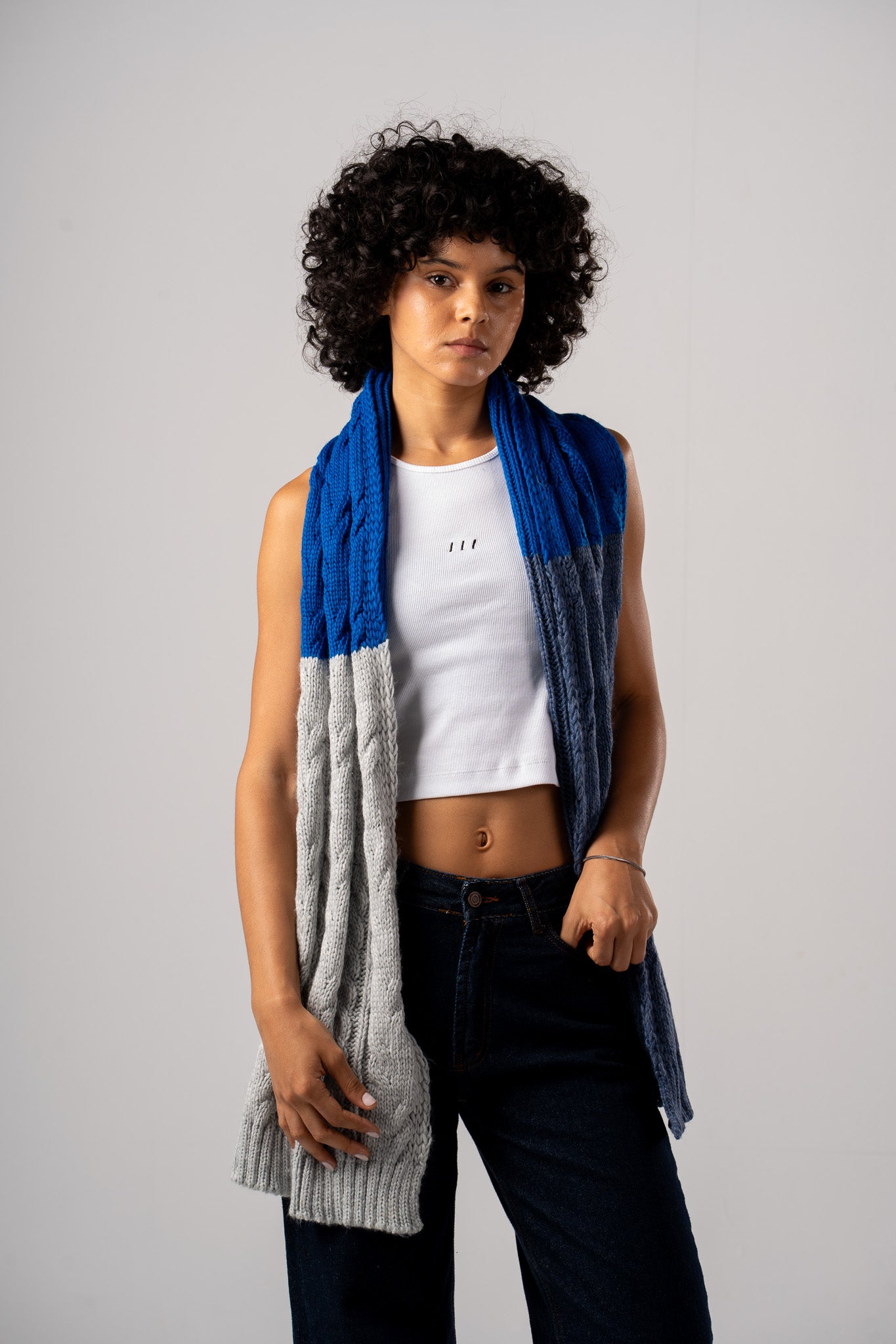 Navy Scarf